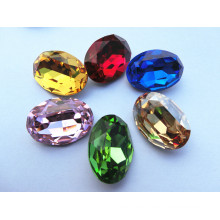 Factory Multi-Color Oval Rhinestone for Wholesale